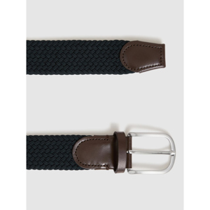 REISS ELMONT Basket Weave Belt